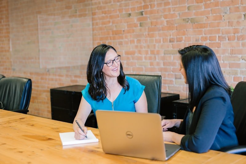 Advisor reviewing a business funding file